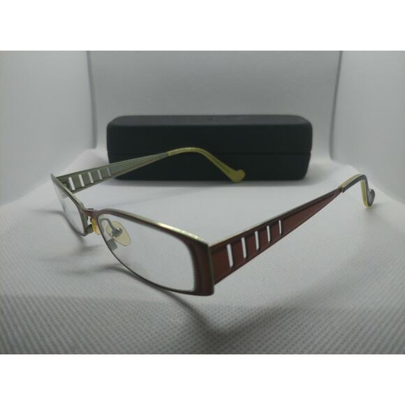 Titanium OGI 5210 Slim Orange Copper & Lime Glasses Frames 51 17 135 - Picture 4 of 10